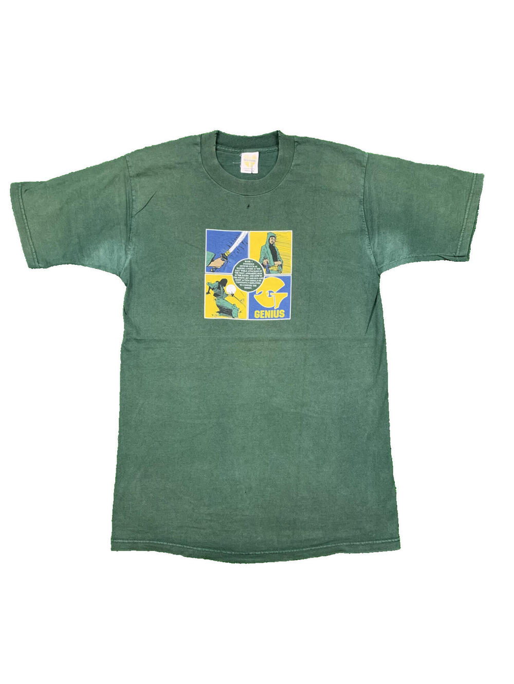 GZA Wu Tang Vintage T Shirt Karate Rap Wu Wear 90s Art Photo NYC Gangsta Music